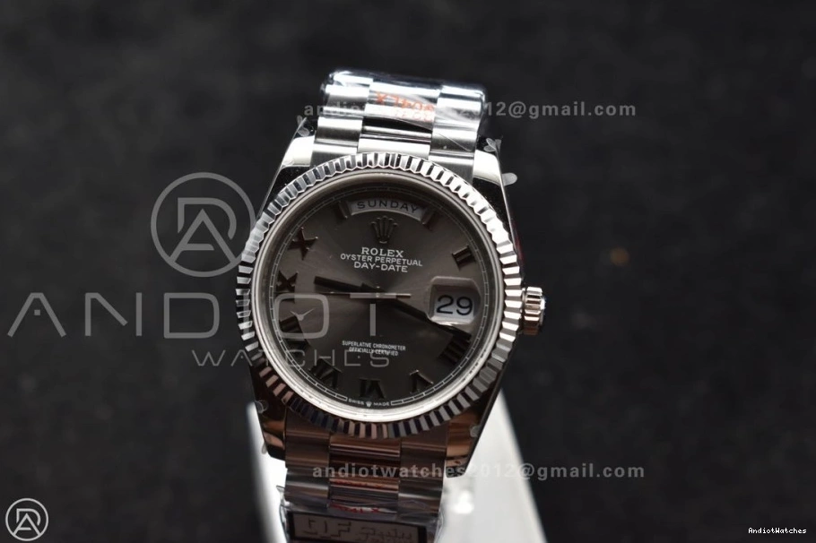 V5 684 Efficient Steel Bracelet Best on (Gain QF Roman President Dial Weight) Grey Edition vr3255 DayDate 904L SS 36 0802